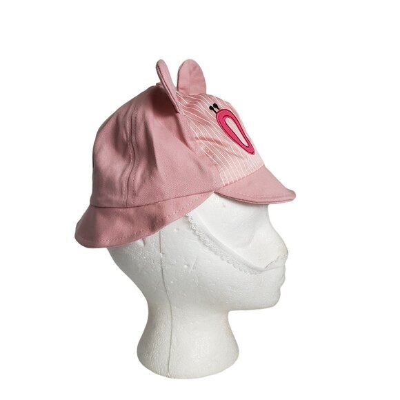 Girl's Bucket Sun Cap with Clear Mask Lot of 2 Pink - Picture 9 of 12
